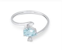 Ring Demetra Woman Diana in Gold Acquamarina 9K.018.D.065.004.W